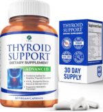 1 Body Thyroid Support Supplement for Women and Men | Supports Energy & Mental Clarity with Ashwagandha, Iodine, Zinc & B12 | Selenium Supplement | 30 Day Supply - Image 2