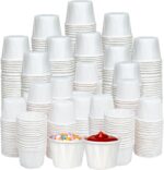 1 Oz Paper Souffle Cups (1000 Pack) Disposable Portion Cups for Ketchup, Condiments, Medicine, Pills, and Food Samples – Ideal for Home, Office, Catering, and Healthcare Use - Image 2