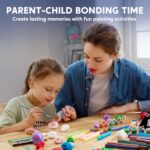 Rock Painting Kit- Glow in The Dark Rock Kit, Arts and Crafts for Kids Ages 6-12, Art Supplies Toy , Kids Craft Paint Kits, Arts & Crafts for Boys Girls Birthday Party Gift Toy - Image 6