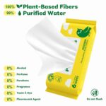 Unscented Travel Wet Wipes, 99% Purified Water Mini Wipes for Sensitive Skin, Hypoallergenic & Plastic-Free Pocket Wipes, 48 Count (8 Packs of 6) - Image 3