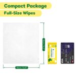 Unscented Travel Wet Wipes, 99% Purified Water Mini Wipes for Sensitive Skin, Hypoallergenic & Plastic-Free Pocket Wipes, 48 Count (8 Packs of 6) - Image 5