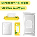 Unscented Travel Wet Wipes, 99% Purified Water Mini Wipes for Sensitive Skin, Hypoallergenic & Plastic-Free Pocket Wipes, 48 Count (8 Packs of 6) - Image 6