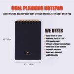 Goal Planning Notepad - A5 Goal Setting Journal For Project Action Plan,Task Management, Personal Development & Track Goals. Productivity Notepad For Daily Work & School - 54 Sheets - Image 3