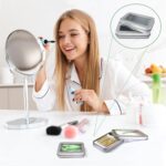 Cotton Swab Holder for Travel, 2 Pcs Portable Small Dental Floss Holder Empty Metal Cotton Ball Holder, Travel Floss Picks Case with Dustproof Lid for Cotton Swabs Hair Ties Floss - Image 3