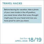 Travel Hacks 2026 Day-to-Day Calendar: Tricks to Make Your Trip More Awesome - Image 5