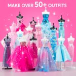 Klever Kits 400+PCS Fashion Design Crafts for Kids, Art and Crafts, DIY Sewing Kits with 3 Mannequins for Girls Aged 8-12, Birthday Presents, Toys for Kids - Image 4