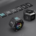 Jack Pomodoro Timer - Productivity Cube, Visual Focus Timer, Mute & Vibration & Adjustable Sound Alert, for Office, ADHD, Study, Work, 3/5/10/25/30/60min & Custom Countdown - Black - Image 7