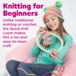 Creativity for Kids Quick Knit Loom Kit | Learn to Knit a Colorful Hat or Cozy with an Easy Loom | Relaxing DIY Craft & Mindful Activity for Kids and Beginners Everywhere (Ages 7+) - Image 3