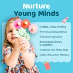 Craft Box for Kids - 10 Creative Arts and Crafts for Kids Ages 4-8, Fun, No Mess Educational Preschool & Homeschool Art Projects, Toddler Crafts Kit Supplies, Christmas Gift for Girls and Boys - Image 6