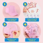 Klever Kits Decorate Your Own Baseball Cap with 7 Sheets Gems Stickers, Art & Crafts Kit for Kids, Fun Creative DIY Toys for Kids Girls - Image 6