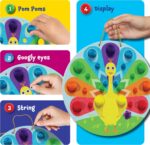 Dan&Darci Pom Pom Arts & Crafts Kit for Toddlers - Art Activity Craft for Little Boys & Girls Ages 3-6 Years Old Kids Sensory Activities - Builds Fine Motor Skills & Hand-Eye Coordination - Image 4