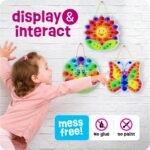 Dan&Darci Pom Pom Arts & Crafts Kit for Toddlers - Art Activity Craft for Little Boys & Girls Ages 3-6 Years Old Kids Sensory Activities - Builds Fine Motor Skills & Hand-Eye Coordination - Image 5