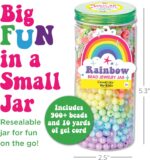 Creativity for Kids Rainbow Bead Jar Jewelry Making Kit: Makes 40+ Friendship Bracelets, DIY Holiday Stocking Stuffers Crafts for Girls, Easter Basket Stuffers for Kids (Ages 6+) - Image 9