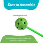 132 Piece Glow in The Dark Fort Building Kit - Indoor Play Engineering Set with Connecting Sticks & Balls - Creative STEM Building Toys for Kids Play Spaces, Tents & Hideouts - Image 5