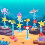 Coola Sea Animal Craft Kit Set for Preschool Kids - Educational Marine Life Kit with Felt & Wood for Ages 3-8, Fun & Easy DIY Activity for Boys & Girls, Pack of 6 - Image 3