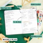 Legend Planner – Weekly & Monthly Life Planner to Hit Your Goals & Live Happier. Organizer Notebook & Productivity Journal. A5 (Mystic Gray) - Image 4