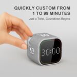 REACHER Fast Custom Pomodoro Timer Cube | Productivity Timer | Small Visual Cube | Silent, Vibrate Reminder | Adjustable Sound Alert | Magnetic, Visual Countdown | for ADHD, Study, Kitchen, Classroom - Image 3