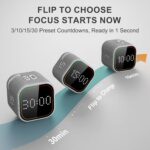 REACHER Fast Custom Pomodoro Timer Cube | Productivity Timer | Small Visual Cube | Silent, Vibrate Reminder | Adjustable Sound Alert | Magnetic, Visual Countdown | for ADHD, Study, Kitchen, Classroom - Image 4