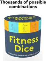 Chronicle Books Fitness Dice: 7 Wooden Dice, Over 45,000 Workout Routines - Image 3
