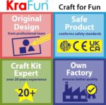 KRAFUN Beginner Preschool Lacing Card Kit for Kids Arts & Crafts, 5 Easy Safari and Animal Lacing Projects, Paper Craft Cards for Toddlers, Fine Motor Skills Training Toys - Image 8