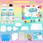 Taba Squishy Kit - 18OZ Rubber Squishys Kit with Guided, Make Your Own Squishies Kit - FuFu Squishy Kit with Mold, Flocking Powder - Stress Relief Entertainment - Image 3