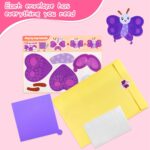 DINSUMRUG 20 Animal Arts & Crafts Kit for Kids 4-6, All-Inclusive Toddler Craft Box with Paper Plates, Puppets, Fun Activities, Tigers, Lions (134 Characters) (Princess) - Image 7