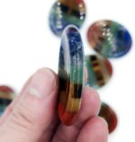 Thumb Worry Stone for Anxiety, 7 Chakra Crystals Healing Stones, Oval Chakra Worry Stone, Meditation Crystal - Image 5