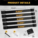 ELEAD 6-Piece 12" Magnetic Tool Holder Storage Organizer - Wall Mount Rack Garage Organization Power Magnet Hanger Workbench Board Slatwall Van Organizers Mounted Hanging Strip - Image 3