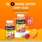 Airborne 750mg Vitamin C Gummies for Adults, Immune Support Gummies with Powerful Antioxidants VIT C & E, Caffeine Free - 2x63ct Bottle (42 Servings), Assorted Fruit Flavor - Image 3