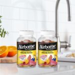 Airborne 750mg Vitamin C Gummies for Adults, Immune Support Gummies with Powerful Antioxidants VIT C & E, Caffeine Free - 2x63ct Bottle (42 Servings), Assorted Fruit Flavor - Image 7