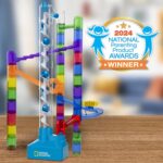 National Geographic Marble Run with Motorized Elevator - 150-Piece Marble Maze Kit with Motorized Spiral Lift, 30 Marbles, Storage Bag & More, Perpetual Motion Machine, Kids Physics Toys - Image 5
