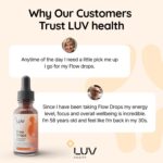 LUV health Flow Drops® – Energy Supplement for Focus, Mental Clarity & Immune Support - Adaptogenic Mushrooms with Lion’s Mane, Cordyceps, Reishi, Chaga & Turkey Tail – Vegan, Made in USA 4-Pack - Image 6