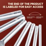 7Pcs Leather Craft Tools Precision Arc-Shaped Quarter Circle Punches Set & Edge Cutters for Belt, Wallet, and Bag Making (Sizes from 10mm to 40mm) - Image 7