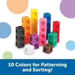 Learning Resources MathLink Cubes - Set of 100 Cubes, Ages 5+ Kindergarten, STEM Activities, Math Manipulatives, Homeschool Supplies, Teacher Supplies - Image 6