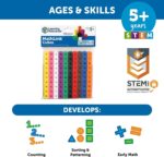 Learning Resources MathLink Cubes - Set of 100 Cubes, Ages 5+ Kindergarten, STEM Activities, Math Manipulatives, Homeschool Supplies, Teacher Supplies - Image 7