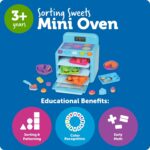 Learning Resources Sorting Sweets Mini Oven, Easy Bake Oven, Play Food, Kids Kitchen Playset, Pretend Play Toys, Mini Food, Sorting Toys, Montessori Cooking Set for Toddlers - Image 6