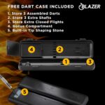 Fat Cat Blazer Soft Tip Darts with Storage/Travel Case, 16 Grams, Black - Image 6