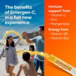 Emergen-C Crystals, On-the-Go Emergen-C Immune Support Supplement with Vitamin C, B Vitamins, Zinc and Manganese, Orange Vitality - 56 Stick Packs - Image 5