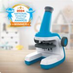 NATIONAL GEOGRAPHIC Microscope for Kids - Science Kit with an Easy-to-Use Kids Microscope, Up to 400x Zoom, Blank and Prepared Slides, Rock & Mineral Specimens, STEM Project Toy - Image 3