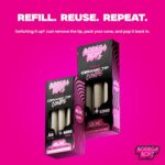 Ceramic Tip Pre-Rolled Cones, 6pcs – Slow Burning, Premium Reusable Cones with Durable Ceramic Tips – Includes Pre-Rolled Unrefined Brown Paper Cones & Protective Travel Storage Tube - Image 4