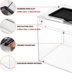 Reptileg Growth Tall Terrarium Set (PC), 8''*8''*11'' with Top Sliding Door Screen Ventilation Reptile Terrariums for Snake, Frog,Insect,Tarantula,Hermit Crab，Spider,Iguana,Tortoise,Bearded Dragon - Image 5