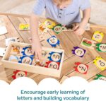 Melissa & Doug Self-Correcting Alphabet Puzzle (52 pcs) with Toy Storage Box, Wooden ABC Puzzles for Toddlers & Preschoolers, Montessori Learning Toys for Girls & Boys 4+ - Image 4