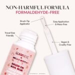 Hello Kitty™ x Glamnetic Super Strong Brush On Nail Glue | Brush Tip Applicator, Mess Free, Travel Friendly, Vegan | Durable & Long-Lasting | .24 fl. oz. - Image 3