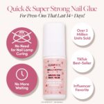 Hello Kitty™ x Glamnetic Super Strong Brush On Nail Glue | Brush Tip Applicator, Mess Free, Travel Friendly, Vegan | Durable & Long-Lasting | .24 fl. oz. - Image 5