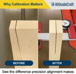 Precision Table Saw Alignment Gauge – CNC Machined Calibration Tool with 0.001" Dial Indicator – Fits 3/4" Miter Slots – For Sleds, Fences, Jigs & Cabinetmaker Setup - Image 4