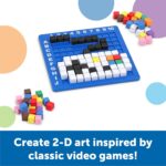 Learning Resources STEM Explorers Pixel Art Challenge - Math Puzzles, Pattern Blocks, Sensory Bin, Arts and Crafts, Math Manipulatives, Building Toys, Montessori - Image 4