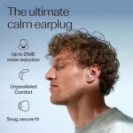 Alpine Silence Earplugs for Sleep, Focus & Travel - V-Shape Snug Fit & Soft Oval Tips – 4 Sizes XS/S/M/L - Comfortable, Reusable Hearing Protection - up to 25dB – Blue - Image 3