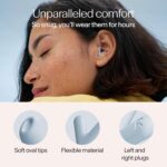 Alpine Silence Earplugs for Sleep, Focus & Travel - V-Shape Snug Fit & Soft Oval Tips – 4 Sizes XS/S/M/L - Comfortable, Reusable Hearing Protection - up to 25dB – Blue - Image 6