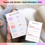 Goal Planner | SMART Goal Setting Kit for the New You, Monthly Habits, Reflections & Vision Boards | Pastel Rainbow A5 - Image 6