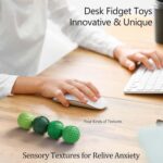 Silicone Magnetic Balls Fidget Toys for Adults & Teens,4PCS Stress Relief Sensory Toys for Autism ADHD Anxiety,Fun Textures Gadgets,Office Desk Toy,Stocking Stuffers for Women Men Teen Gift - Image 4